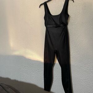 Fabletics Black Scoop-Neck Jumpsuit